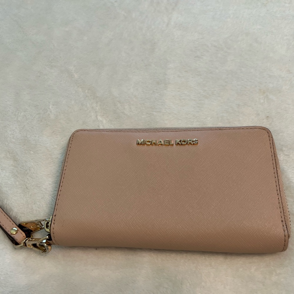 Michael Kors Pink Wristlet Wallet